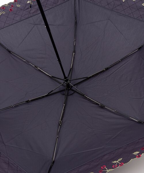 LOWELL Things / ロウェルシングス 傘 | 【晴雨兼用】★折りたたみ傘/チェリー刺繍 | 詳細7