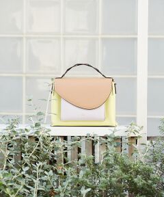 Reles/レザーツイストショルダーBAGフラップミニBAG