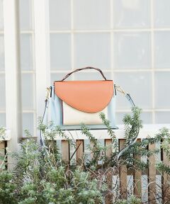 Reles/レザーツイストショルダーBAGフラップミニBAG