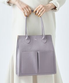 【GISELe掲載】twins/レザーWポケットトートBAG LL