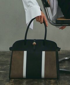 Ecran/A4レザーフレームトートBAG