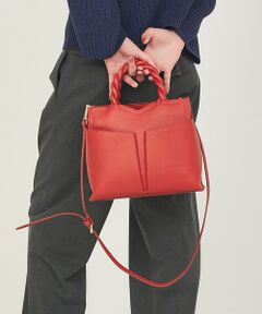 【匿名配送】ミミ　ハンドバック　ショルダーバック　レザー　2way オレンジ 楽天市場】オレンジ ハンドバッグ 本革レザー 2WAY 斜めがけ