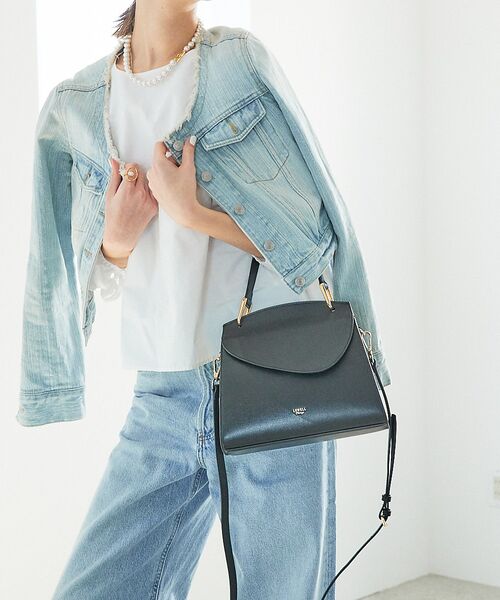 LOWELL Things/ロウェルシングス Arc/レザーワンハンドル2wayショルダーバッグ ブラック F LOWELL Things/ロウェルシングス Arc/レザーワンハンドル2wayショルダーバッグ ブラック F
