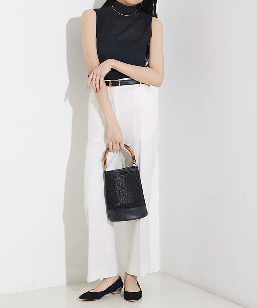 LOWELL Things / ロウェルシングス ハンドバッグ | ●SOUER/バンブーハンドルチュールバッグ | 詳細3