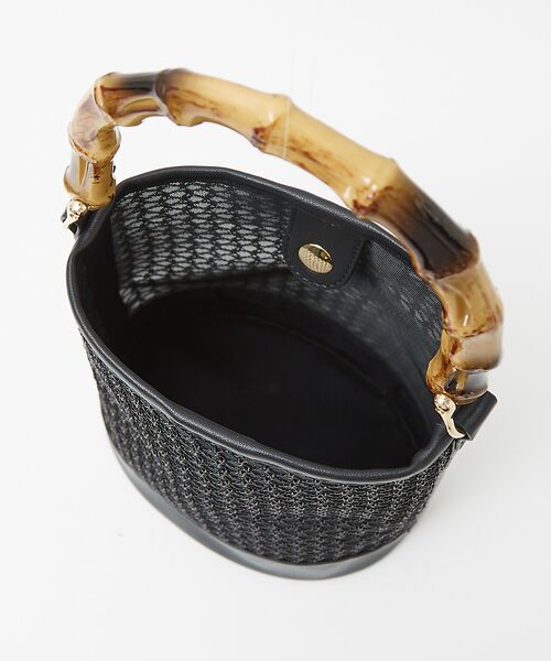 LOWELL Things / ロウェルシングス ハンドバッグ | ●SOUER/バンブーハンドルチュールバッグ | 詳細9