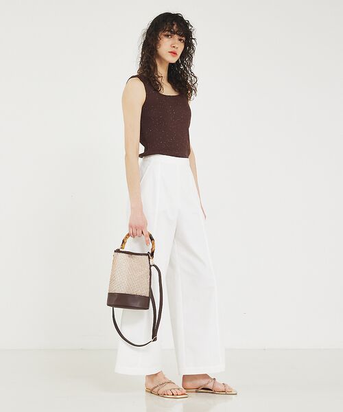 LOWELL Things / ロウェルシングス ハンドバッグ | ●SOUER/バンブーハンドルチュールバッグ | 詳細15