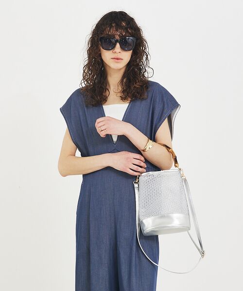 LOWELL Things / ロウェルシングス ハンドバッグ | ●SOUER/バンブーハンドルチュールバッグ | 詳細21