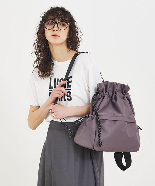 LOWELL Things/ロウェルシングス ●SOUER/3WAYリュックトート グレー F LOWELL Things/ロウェルシングス ●SOUER/3WAYリュックトート グレー F