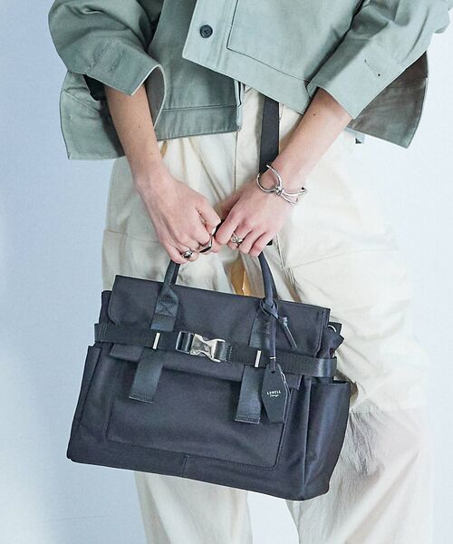 LOWELL Things/ロウェルシングス ABILITY/ナイロンBELTEDトート ブラック F LOWELL Things/ロウェルシングス ABILITY/ナイロンBELTEDトート ブラック F