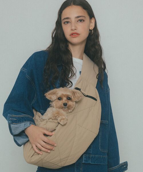 LOWELL Things/ロウェルシングス MATIE/ スリングバッグ・ペットキャリーバッグ【Direction by 有 ベージュ F LOWELL Things/ロウェルシングス MATIE/ スリングバッグ・ペットキャリーバッグ【Direction by 有 ベージュ F