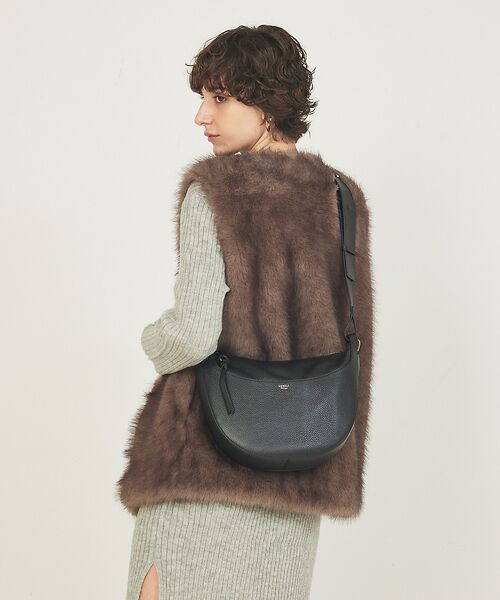 LOWELL Things / ロウェルシングス ショルダーバッグ | Mois/レザーハーフMOONショルダー | 詳細1