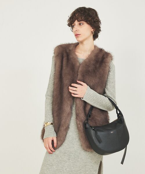 LOWELL Things / ロウェルシングス ショルダーバッグ | Mois/レザーハーフMOONショルダー | 詳細2