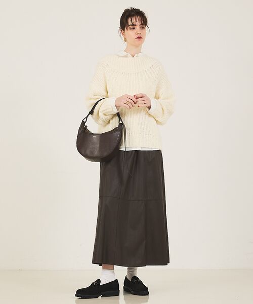 LOWELL Things / ロウェルシングス ショルダーバッグ | Mois/レザーハーフMOONショルダー | 詳細22