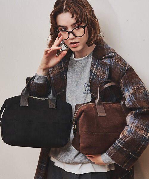 LOWELL Things / ロウェルシングス ボストンバッグ | Velu / 2WAYスエードボストンバッグ | 詳細10