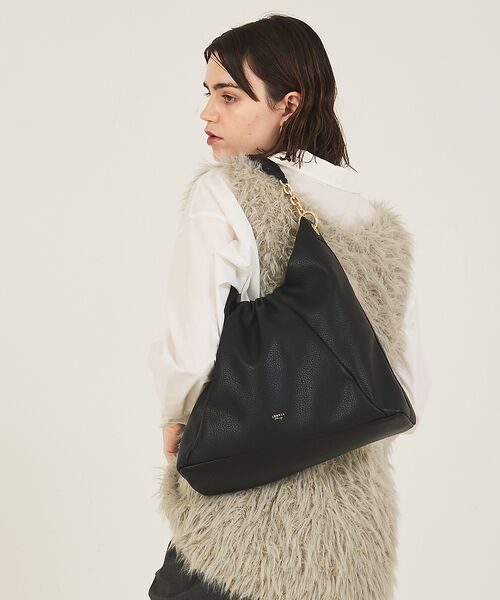 LOWELL Things / ロウェルシングス ショルダーバッグ | Sque/ギャザーワンショルダーバッグ | 詳細1