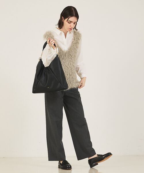 LOWELL Things / ロウェルシングス ショルダーバッグ | Sque/ギャザーワンショルダーバッグ | 詳細3