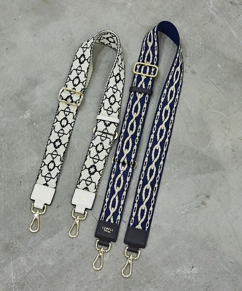 LOWELL Things / ロウェルシングス バッグ | 【単品】テープショルダー/オリジナル柄（ゴールド金具） | 詳細9