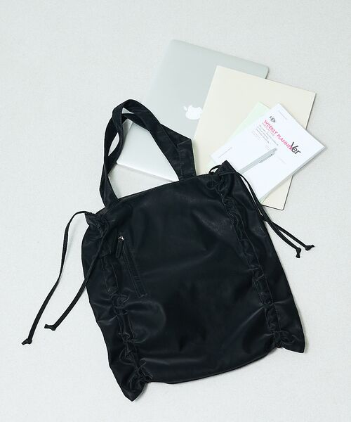 LOWELL Things / ロウェルシングス トートバッグ | SOEUR/シャーリングトート/A4/推し活/うちわもすっぽり | 詳細1