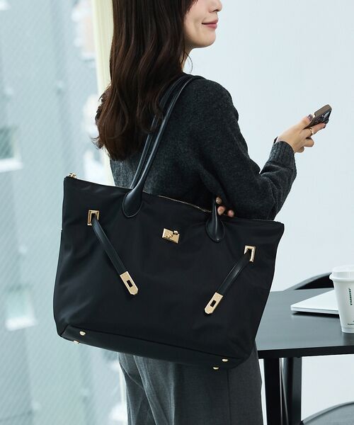 LOWELL Things / ロウェルシングス ビジネスバッグ | 【kariさんコラボ】多機能BELTEDナイロントート/A4/通勤/16インチP | 詳細1