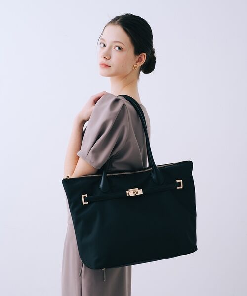 LOWELL Things / ロウェルシングス ビジネスバッグ | 【BLK追加予約/kariさんコラボ】多機能BELTEDナイロントート/A4/通 | 詳細10