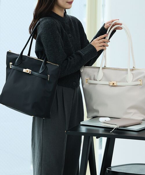 LOWELL Things / ロウェルシングス ビジネスバッグ | 【再入荷/kariさんコラボ】多機能BELTEDナイロントート/A4/通勤/16 | 詳細8