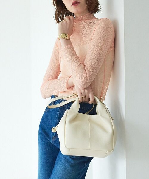 LOWELL Things / ロウェルシングス トートバッグ | Mellow/ソフトレザーオープントート/ミニ【予約】（アイボリー）