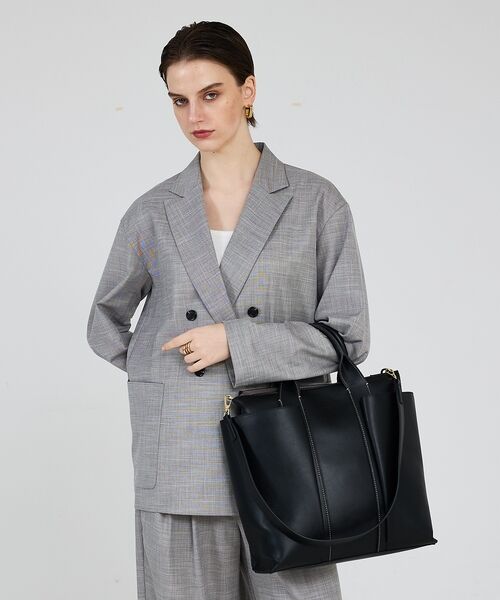 LOWELL Things / ロウェルシングス トートバッグ | Ordi/ダブルポケット2WAYトートL【予約】 | 詳細1