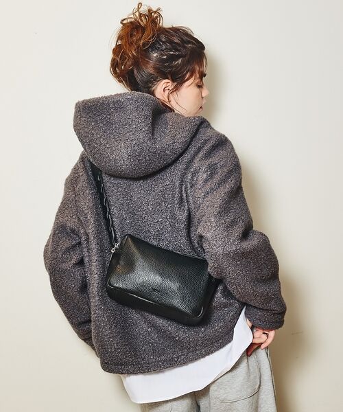 LOWELL Things / ロウェルシングス ショルダーバッグ | Frec/Wファスナースクエアショルダー | 詳細5