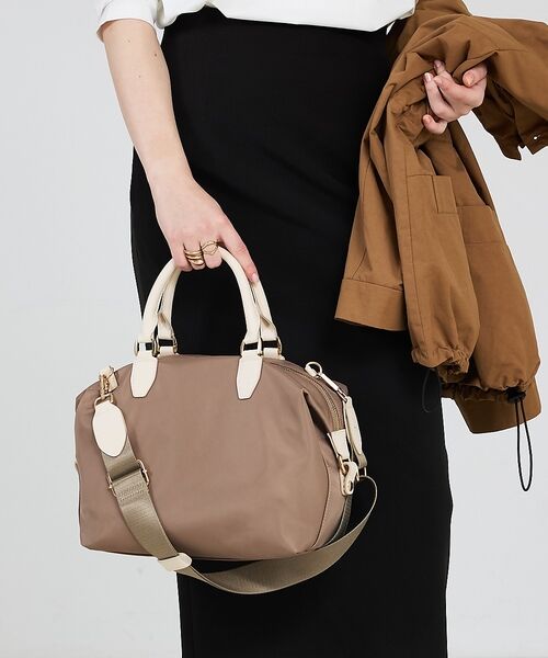 LOWELL Things / ロウェルシングス ボストンバッグ | Porta/ナイロン2WAYボストン（ベージュ）