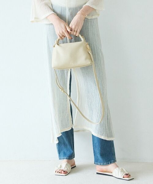 LOWELL Things / ロウェルシングス ショルダーバッグ | Muget/ダブルハンドルミニショルダーBAG | 詳細3