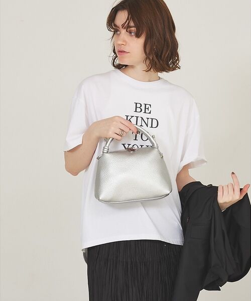 LOWELL Things / ロウェルシングス ショルダーバッグ | 【新色追加】Muget/ダブルハンドルミニショルダーBAG（シルバー）