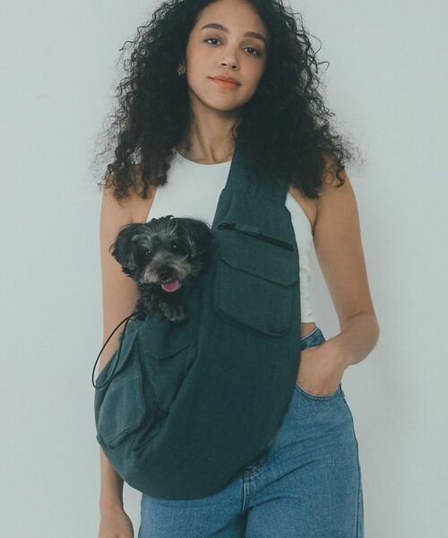 LOWELL Things / ロウェルシングス ペットグッズ | MATIE/ ペットキャリースリングバッグ/デニム【Direction by 有（ブルー）