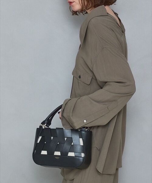 LOWELL Things / ロウェルシングス かごバック | Latti/レザー2WAYミニショルダーバッグ【予約】（ブラック）