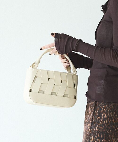 LOWELL Things / ロウェルシングス かごバック | Latti/レザー2WAYミニショルダーバッグ【予約】（アイボリー）