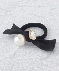 ITS'DEMO / イッツデモ ヘアアクセサリー | ビッグフェイクパールビジューポニー