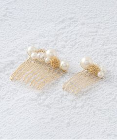 ITS'DEMO / イッツデモ ヘアアクセサリー | 【デイリーにもパーティーにも】ワイヤーパーツセットコーム