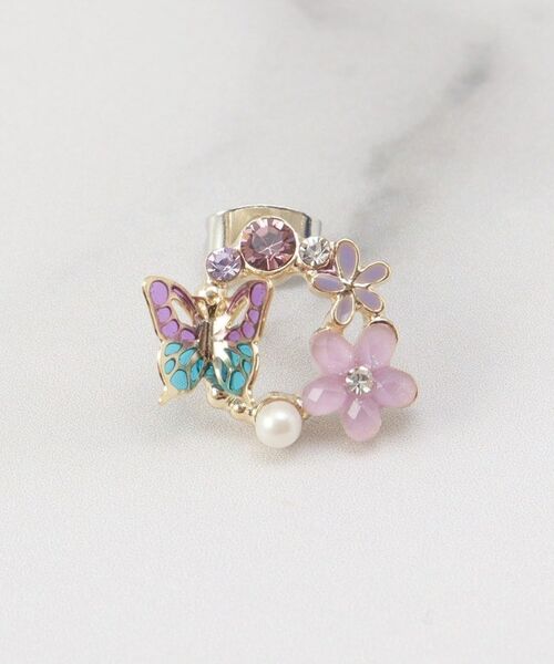 ITS'DEMO / イッツデモ ピアス・イヤリング | 蝶花ぐるりピアス | 詳細2