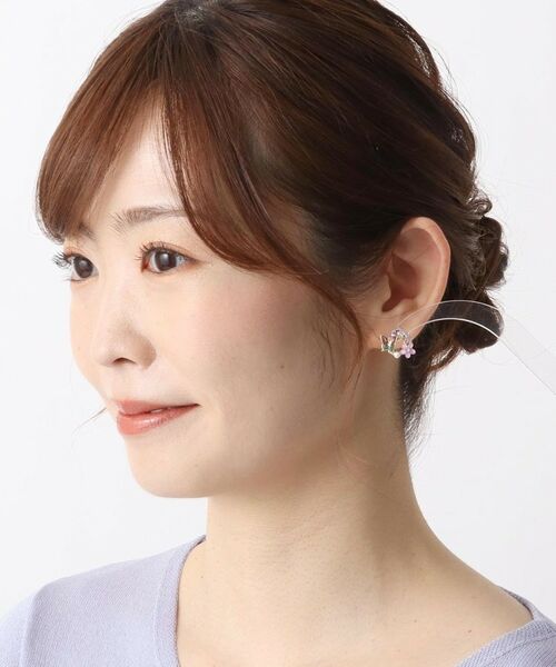 ITS'DEMO / イッツデモ ピアス・イヤリング | 蝶花ぐるりピアス | 詳細5