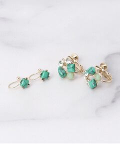 ITS'DEMO / イッツデモ ピアス・イヤリング | ターコイズぐるりセットイヤリング