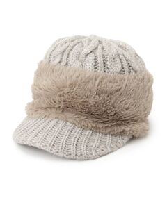 ITS'DEMO / イッツデモ ハンチング・キャスケット・ベレー帽 | ファートーク風スフレキャスケット