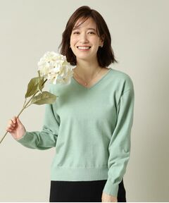 ITS'DEMO / イッツデモ ニット・セーター | 【手洗い可】Vネックニット