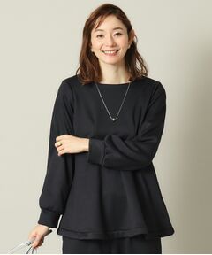 ITS'DEMO / イッツデモ カットソー | 【手洗い可】裏起毛ペプラムプルオーバー