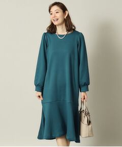 ITS'DEMO / イッツデモ ミニ丈・ひざ丈ワンピース | 【手洗い可】裏起毛ワンピース