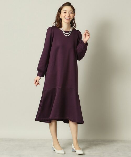 ITS'DEMO / イッツデモ ミニ丈・ひざ丈ワンピース | 【手洗い可】裏起毛ワンピース | 詳細11