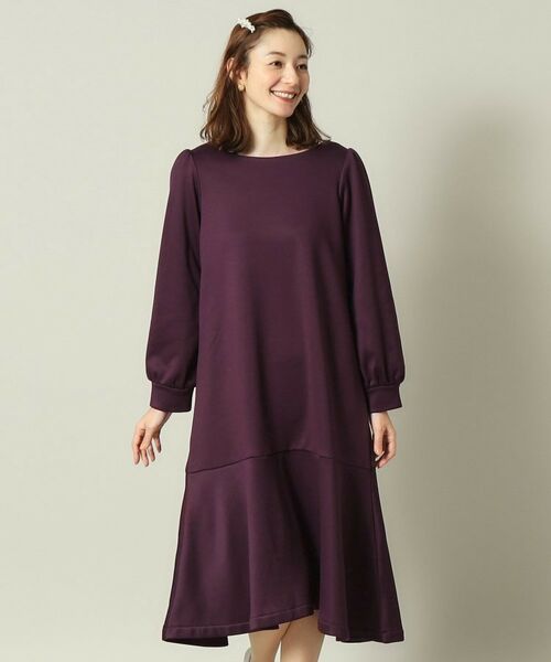 ITS'DEMO / イッツデモ ミニ丈・ひざ丈ワンピース | 【手洗い可】裏起毛ワンピース | 詳細13