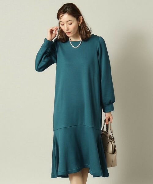 ITS'DEMO / イッツデモ ミニ丈・ひざ丈ワンピース | 【手洗い可】裏起毛ワンピース | 詳細5