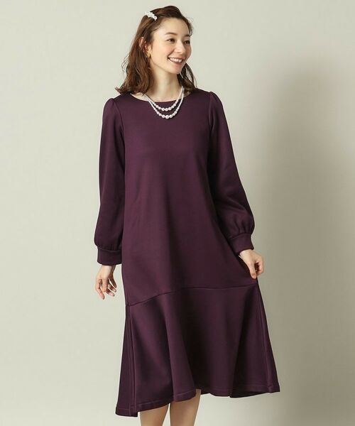 ITS'DEMO / イッツデモ ミニ丈・ひざ丈ワンピース | 【手洗い可】裏起毛ワンピース | 詳細9