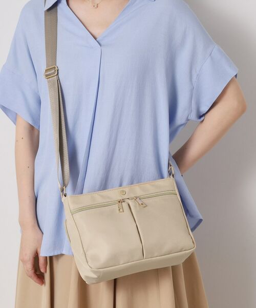 ITS'DEMO / イッツデモ ショルダーバッグ | 【10ポケット】収納アドバイザーミニショルダー(ライトベージュ(051))