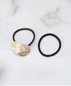 ITS'DEMO / イッツデモ ヘアアクセサリー | 透かしモチーフ付け替えポニー