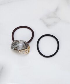 ITS'DEMO / イッツデモ ヘアアクセサリー | 透かしモチーフ付け替えポニー